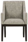 Burkhaus - Dark Brown - Dining Uph Arm Chair (Set of 2)