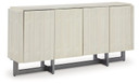 Ornawel - Distressed White - Accent Cabinet