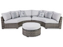 Harbor Court - Dark Gray - 3 Pc. - Sectional Lounge Set