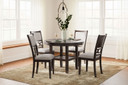 Langwest - Brown - Dining Room Table Set (Set of 5)