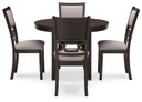 Langwest - Brown - Dining Room Table Set (Set of 5)