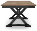 Wildenauer - Brown / Black - Rectangular Dining Extension Table