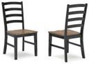 Wildenauer - Brown / Black - Dining Room Side Chair (Set of 2)