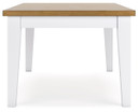 Ashbryn - White / Natural - Rectangular Dining Room Table