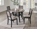 Corloda - Black / Gray - Round Drm Table Set (Set of 5)