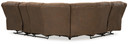 Trail Boys - Walnut - 2-Piece Reclining Sectional With Raf Reclining Loveseat With Console - Faux Leather