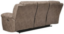 Stoneland - Fossil - Power Reclining Sofa - Faux Leather