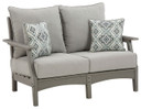 Visola - Gray - Loveseat W/Cushion