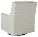 Kambria - Fog - Swivel Glider Accent Chair - Fabric