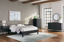 Socalle - Black - Queen Platform Bed