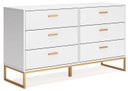 Socalle - Two-tone - Six Drawer Dresser