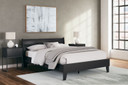 Socalle - Black - Queen Panel Platform Bed