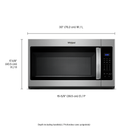 Whirlpool® 1.7 cu. ft. Microwave Hood Combination with Electronic Touch Controls YWMH31017HZ