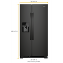 Whirlpool® 33-inch Wide Side-by-Side Refrigerator - 21 cu. ft. WRS331SDHB