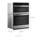 Whirlpool® 5.0 Cu. Ft. Wall Oven Microwave Combo with Air Fry WOEC7030PZ