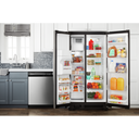 Amana® 33-inch Side-by-Side Refrigerator with Dual Pad External Ice and Water Dispenser ASI2175GRS