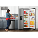 Amana® 33-inch Side-by-Side Refrigerator with Dual Pad External Ice and Water Dispenser ASI2175GRS