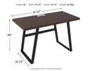 Camiburg - Warm Brown - Home Office Small Desk