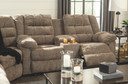 Workhorse - Cocoa - Dbl Rec Loveseat W/Console