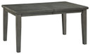 Hallanden - Gray - Rectangular Dining Room Butterfly Extension Table