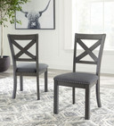 Myshanna - Gray - Dining Uph Side Chair (Set of 2)