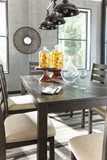 Rokane - Brown - Dining Room Table Set (Set of 7)