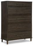 Wittland - Brown - Five Drawer Chest