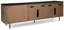 Barnford - Brown / Black - Accent Cabinet