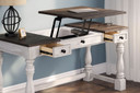 Havalance - White / Gray - Home Office Desk