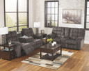 Acieona - Slate - Dbl Rec Loveseat W/Console