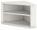 Grannen - White - Home Office Corner Bookcase