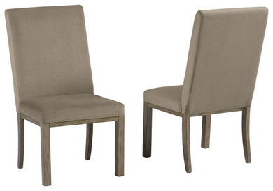 Chrestner - Gray / Brown - Dining Uph Side Chair (2/CN)