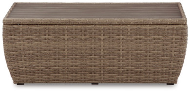 Sandy Bloom - Beige - Rectangular Cocktail Table