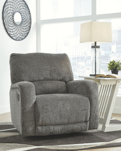 Wittlich - Dark Gray - Swivel Glider Recliner