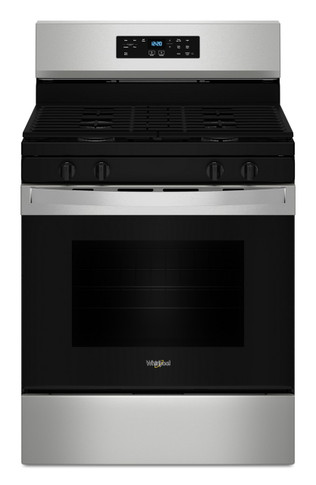 Whirlpool 30-inch,5.3 cu ft, Gas Freestanding Range with 4 Burners WFGS3530RS