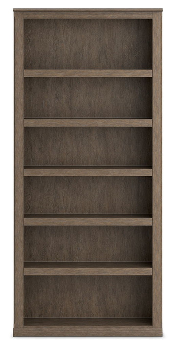 Janismore - Weathered Gray - Large Bookcase