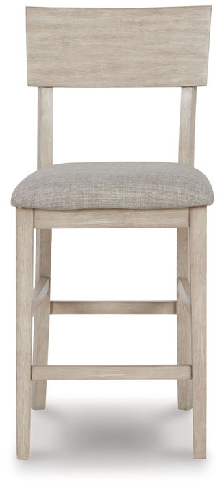 Waylowe - Natural - Upholstered Barstool (Set of 2)