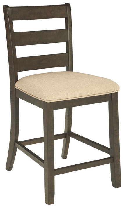 Rokane - Light Brown - Upholstered Barstool (Set of 2)