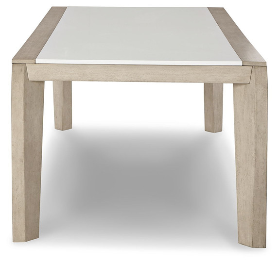 Wendora - Bisque / White - Rectangular Dining Room Table