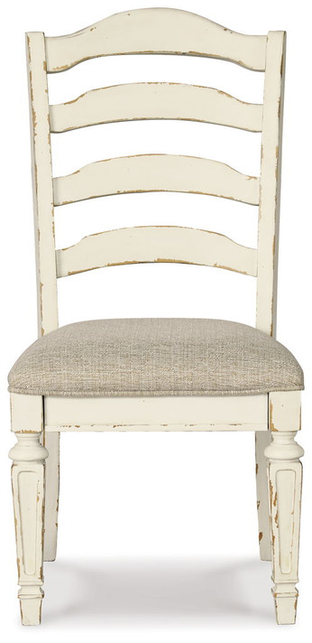 Realyn - Chipped White - Dining Uph Side Chair (Set of 2) - Ladderback