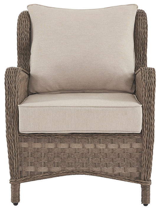 Clear Ridge - Light Brown - Lounge Chair W/Cushion (Set of 2)