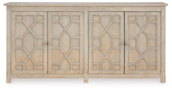 Caitrich - Distressed Blue - Accent Cabinet