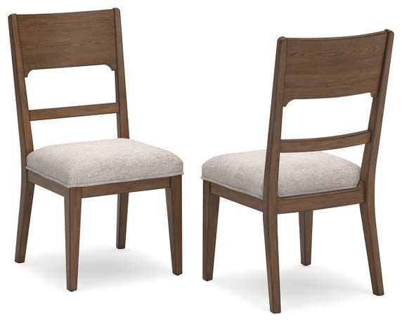 Cabalynn - Oatmeal / Light Brown - Dining Uph Side Chair (Set of 2)
