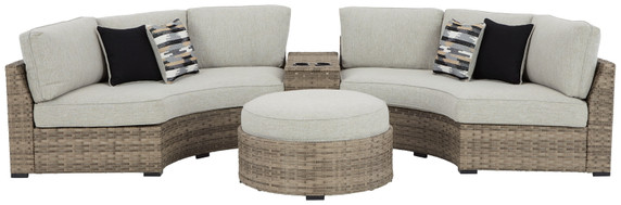 Calworth - Beige - Sectional Lounge