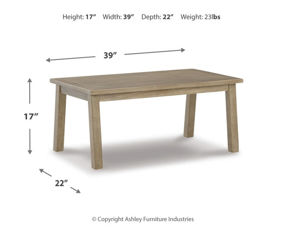 Barn Cove - Brown - Rectangular Cocktail Table