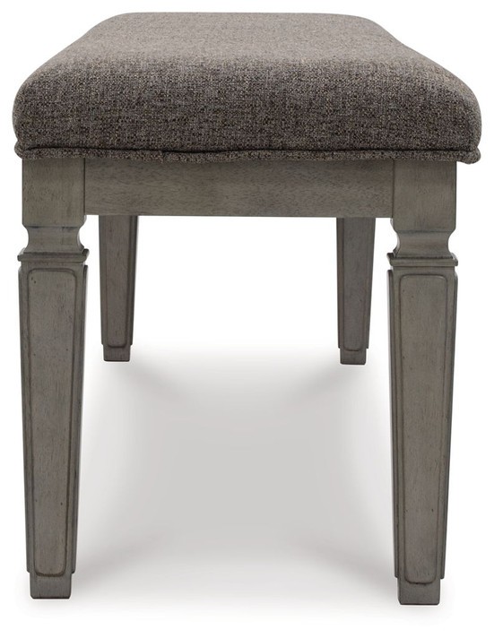 Lexorne - Gray - Large Uph Dining Room Bench