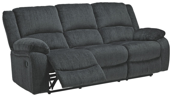 Draycoll - Slate - Reclining Sofa - Fabric