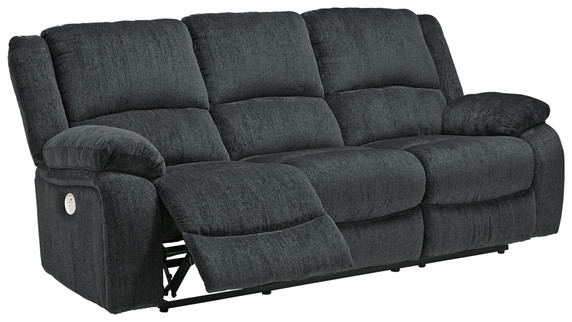 Draycoll - Slate - Reclining Power Sofa - Fabric