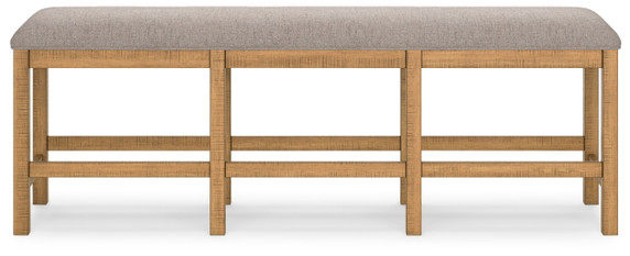 Havonplane - Brown - Xl Counter Height Upholstered Dining Bench