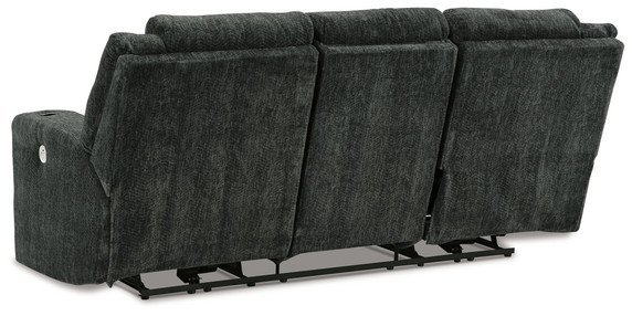 Martinglenn - Ebony - Power Reclining Sofa - Fabric